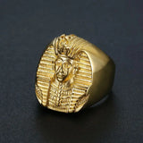 Gold Color Egyptian Pharaoh Ring