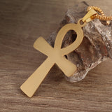 Stainless Steel Ankh Necklace Amulet