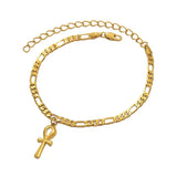 Anniyo Egyptian Ankh Cross Anklet