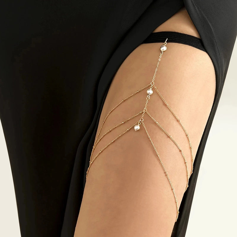 Elastic Thigh Chain Body Jewelry