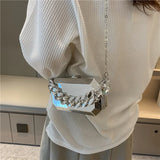 Gold/Silver Metal Box Bag